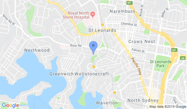 Aiki Shuren Dojo Sydney location Map