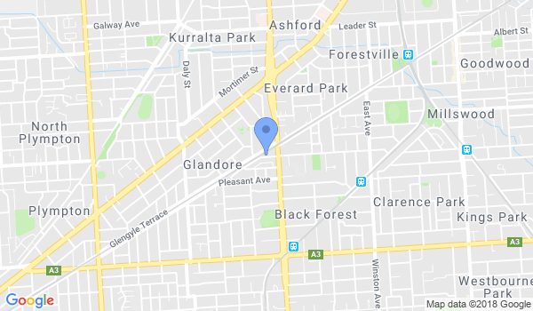 Aiki Shuren Dojo Adelaide location Map