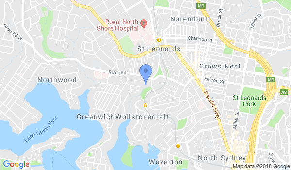 Aiki Shuren Dojo Sydney location Map