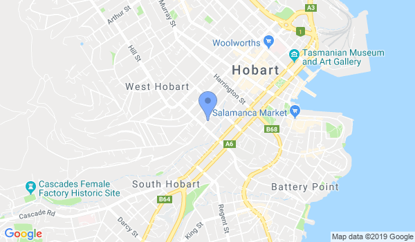 Aikido - Aiki Kai Tasmania (Hobart) location Map