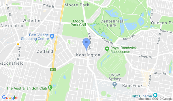 Aikido Classs in Sydney location Map