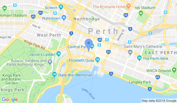 Aikido School of Perth location Map