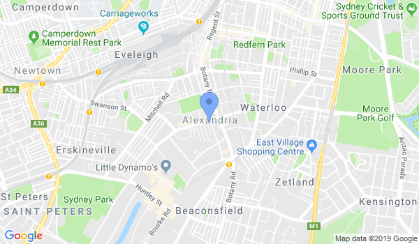 Aikido Shodokan Sydney location Map