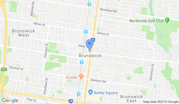 Aikido Victoria Brunswick Dojo location Map