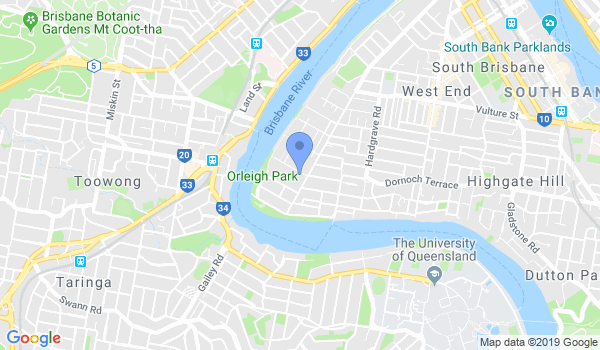 Aikido Yoshinkan Brisbane Dojo location Map