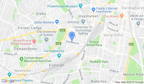 Aikido Kenkyukai Sydney City for Children & Adults location Map