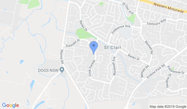 Aikido in Sydney, Penrith location Map