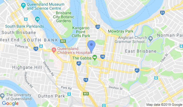 Australian GOJU KAI Karate - Kangaroo Pt location Map