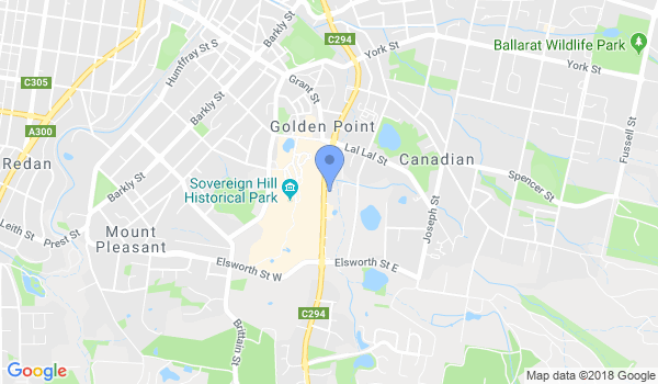 The Ballarat Dojo location Map