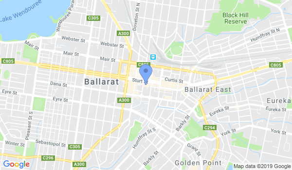 Ballarat Academy of Martial Arts location Map