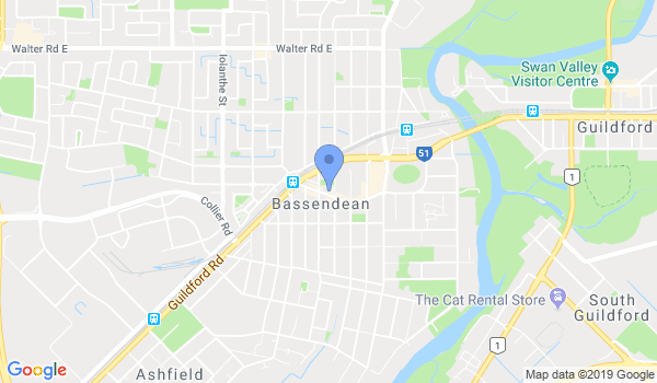 Bassendean Taekwondo Martial Arts location Map