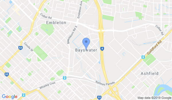 Bayswater Taekwondo Martial Arts location Map