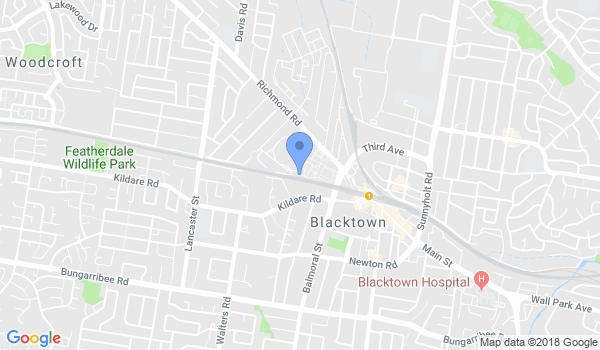 Blacktown City Judo Club location Map