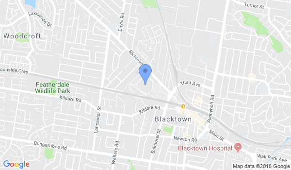 Blacktown City Sambo Club location Map