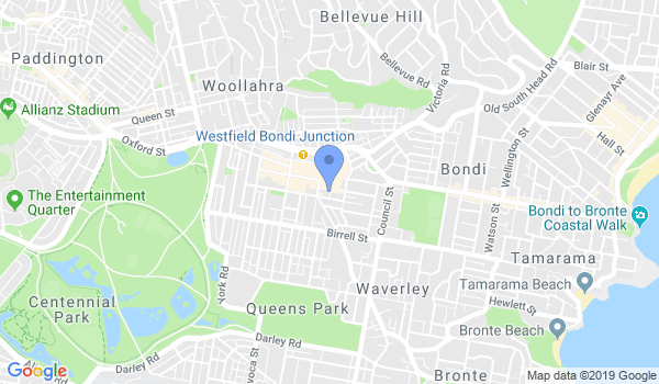 Bondi Junction Kyokushin Karate location Map