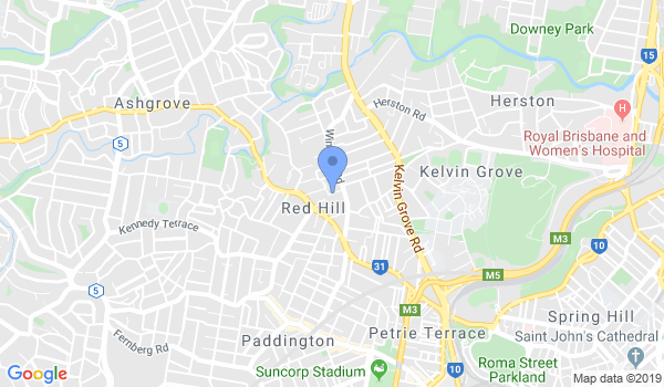 Brisbane BJJ location Map