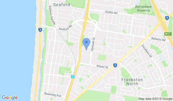 Bruce Hyland Karate location Map
