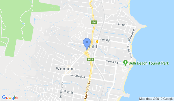 Budo Kenkyukai - Australian Martial Arts Research Network location Map