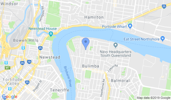 Bulimba Judo Club location Map