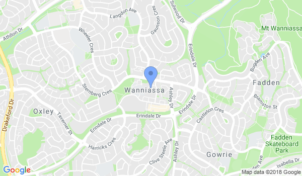 Canberra Wing Chun location Map