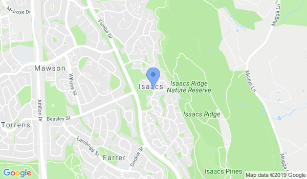 Hapkido Canberra location Map
