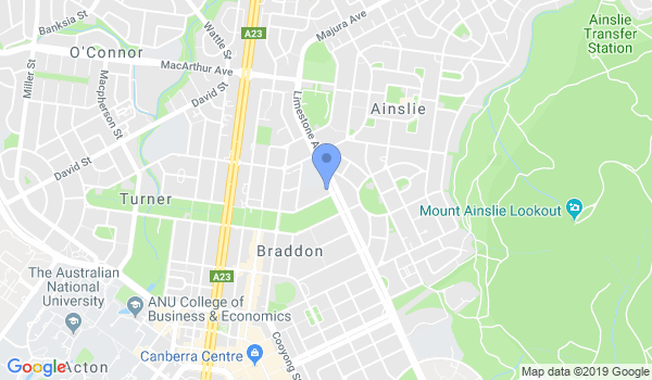 Cheng's Wing Chun Wu Shu Academy - Braddon location Map