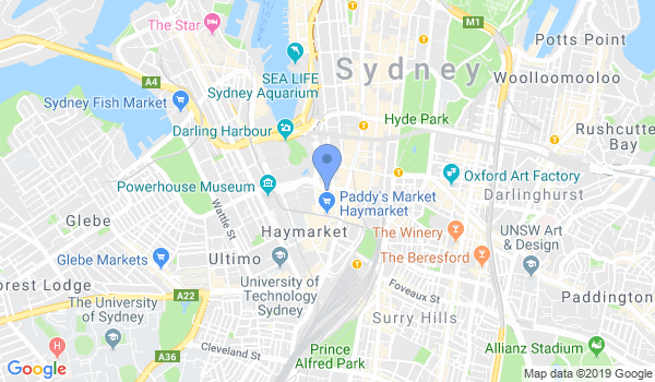 Choy Lee Fut Kung Fu & Qigong Sydney Australia location Map