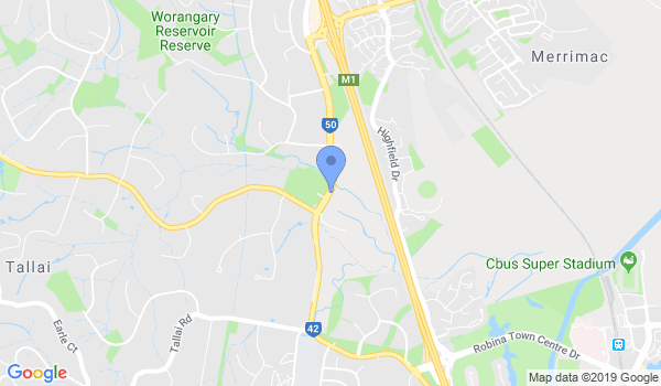 Combined Martial Arts Mudgeeraba Creek School location Map