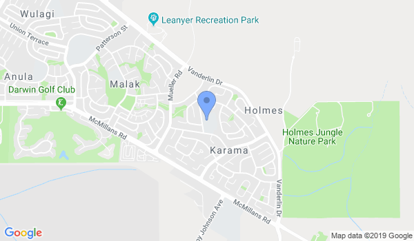 Darwin Shotokan Karate location Map