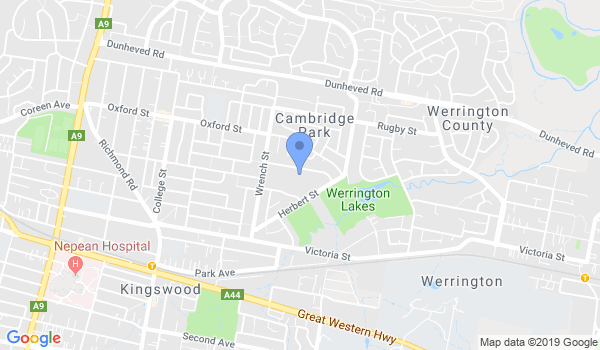 GKR Karate Cambridge Park location Map