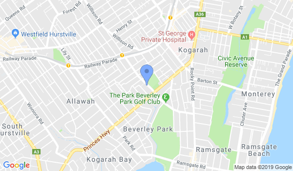 GKR Karate Carlton location Map