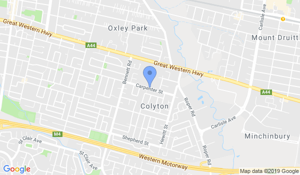 GKR Karate Colyton location Map