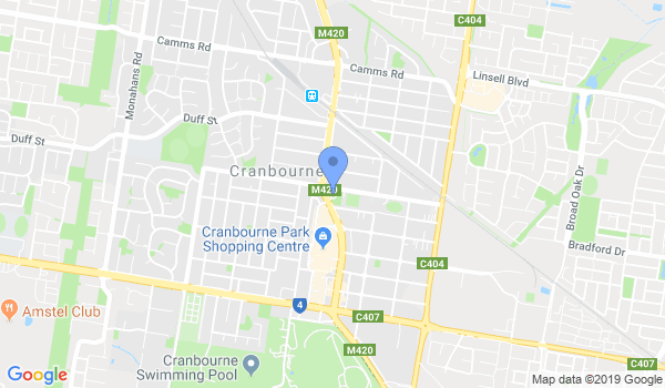 GKR Karate Cranbourne location Map