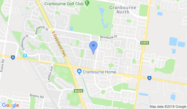 GKR Karate Cranbourne North location Map