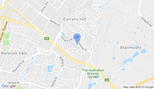 GKR Karate Currans Hill location Map