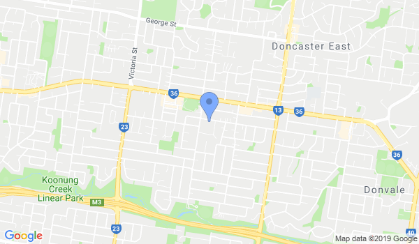 GKR Karate - Doncaster East location Map