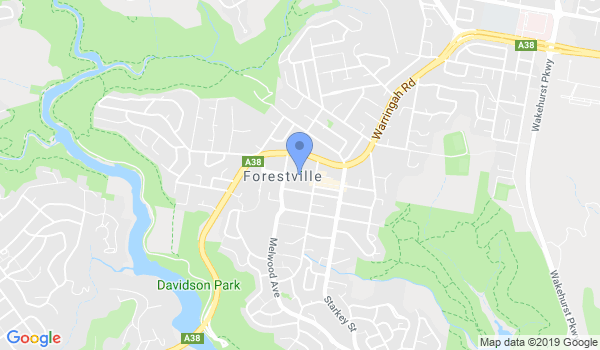 GKR Karate Frenchs Forest Prime location Map