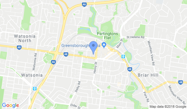 GKR Karate Greensborough Prime location Map