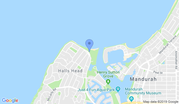 GKR Karate - Halls Head location Map