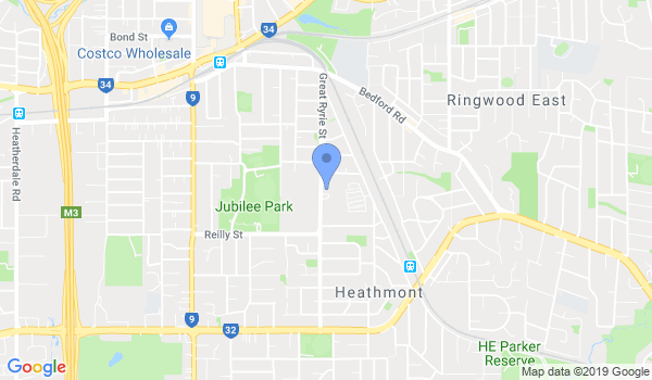 GKR Karate Heathmont Prime location Map