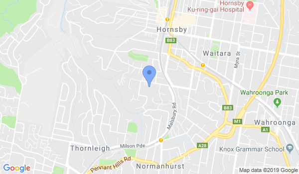 GKR Karate Hornsby location Map