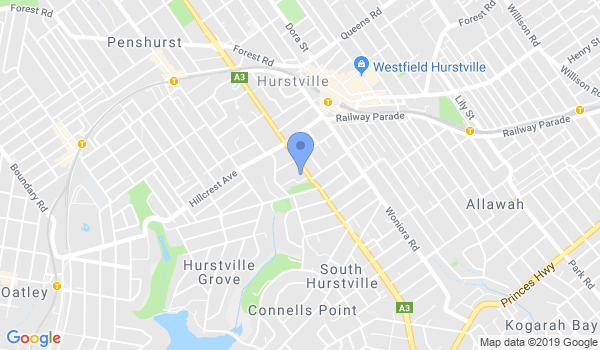 GKR Karate Hurstville location Map