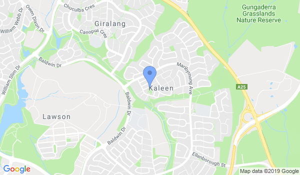 GKR Karate - Kaleen location Map