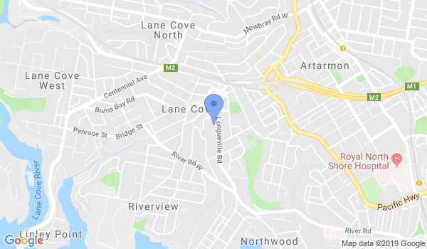 GKR Karate Lane Cove location Map