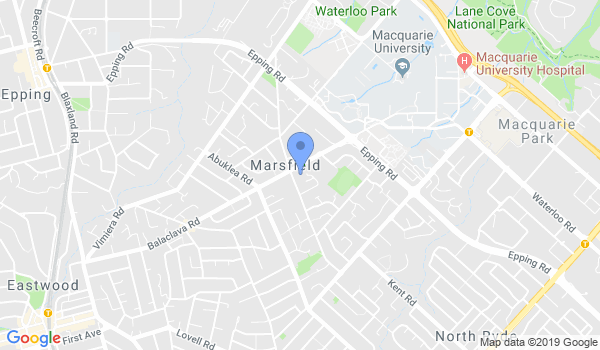 GKR Karate Marsfield location Map