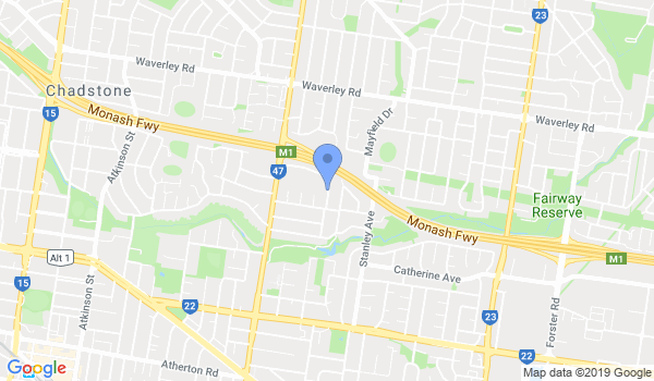 GKR Karate Mount Waverley location Map