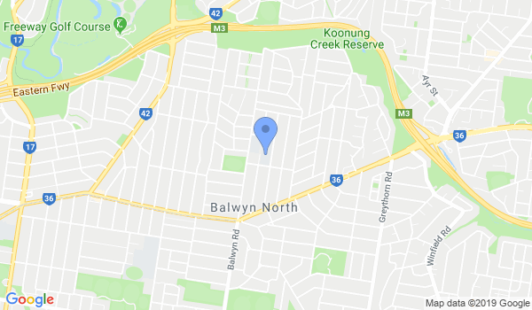 GKR Karate North Balwyn location Map