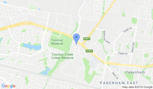 GKR Karate Pakenham Central location Map