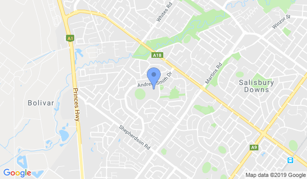 GKR Karate -  Parafield Gardens Andrew Smith Drive location Map