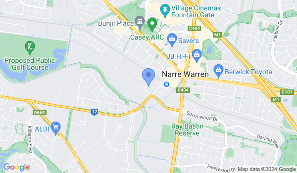 GKR Karate Narre Warren Prime location Map
